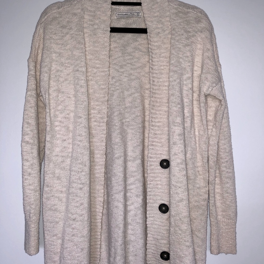 Abercrombie & Fitch Oatmeal Cardigan